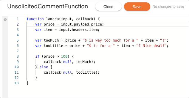 An example function