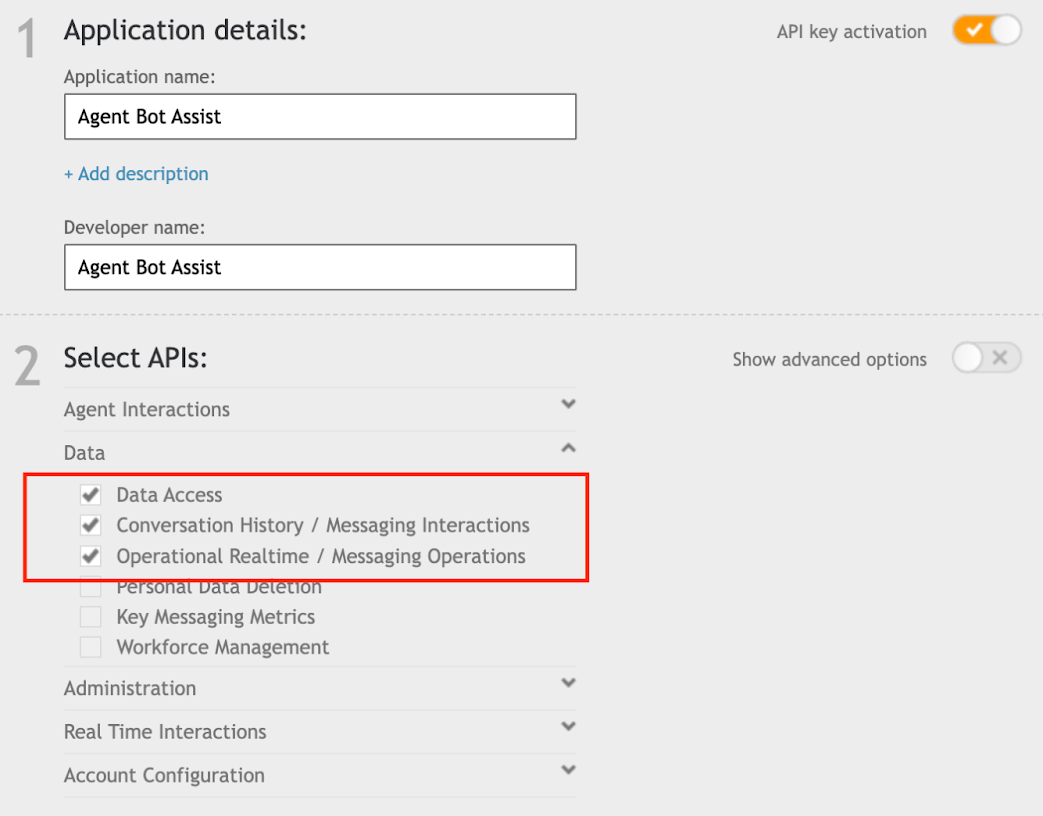 Setting permissions for the bot token to make API calls to external service