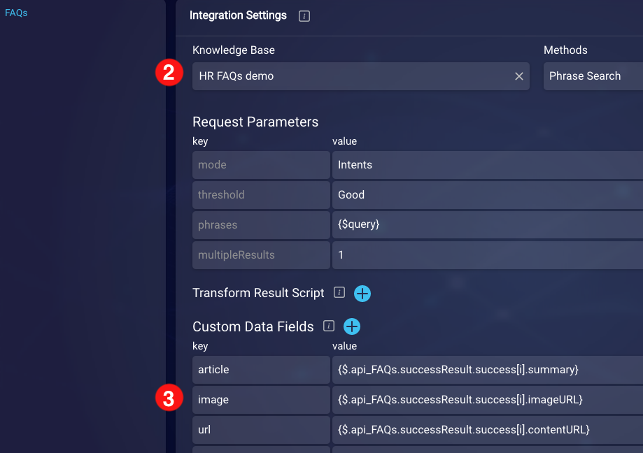 A well-configured KnowledgeAI integration