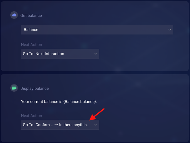 The flow in another dialog where, at its logical end, the consumer is redirected to the Confirm Resolve and Close dialog