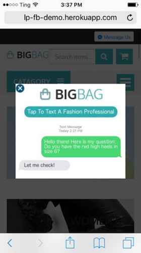 Clickable SMS