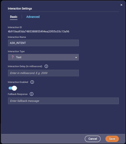 The Interaction Enabled setting in the Basic settings of a given interaction